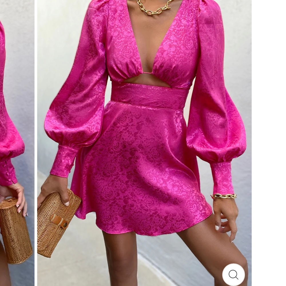 SHOP JAUS HOT PINK MINI DRESS